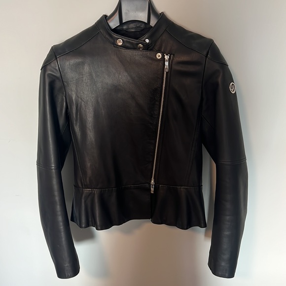 Armani Jeans Women’s Leather Jacket - Picture 5 of 10